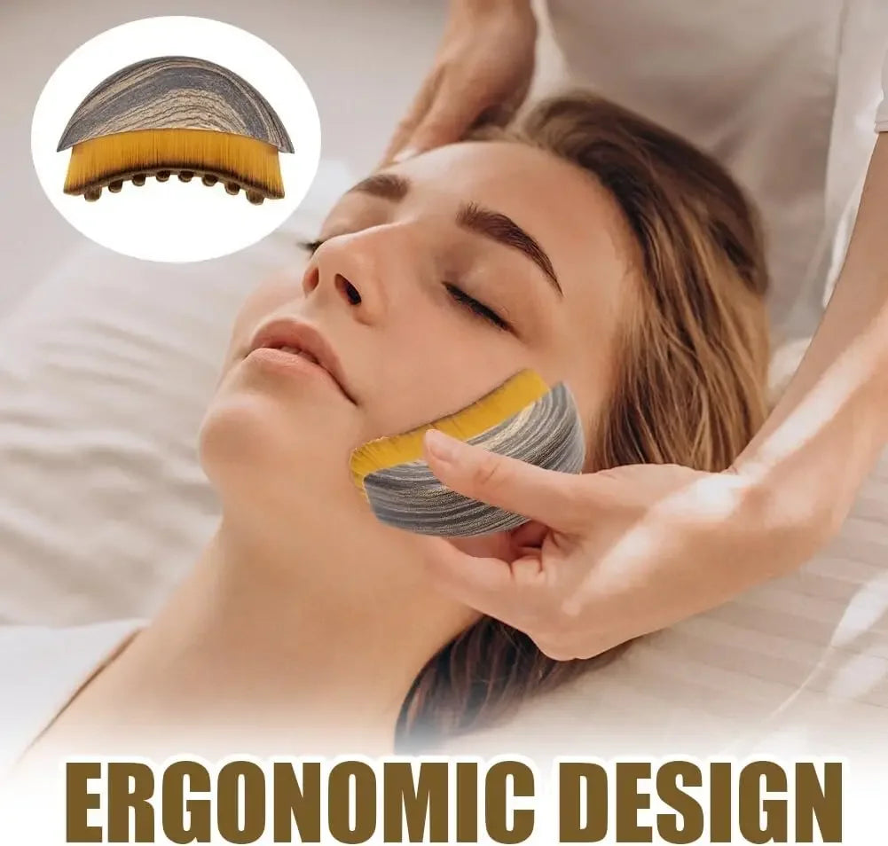 Lymphatic Contour Face Brush,Chin &Jawline Sculpting,Drainage Massager for Face,Ergonomically Designed to Fit The Skin Precisely